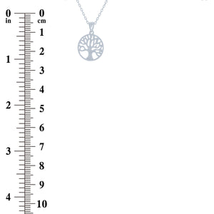 (100116) Tree Of Life Pendant Necklace In Sterling Silver